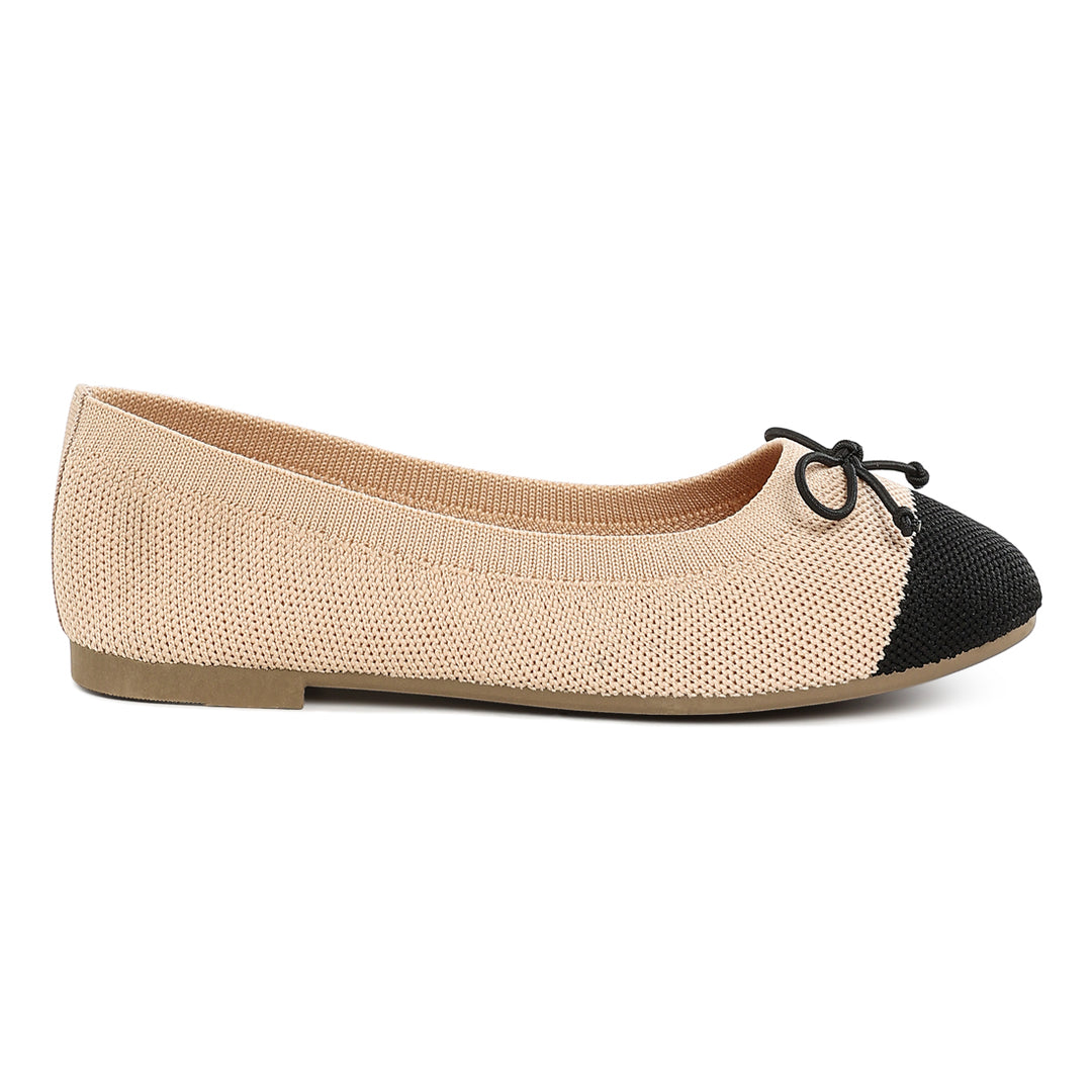 two tone ballerinas
#color_biege