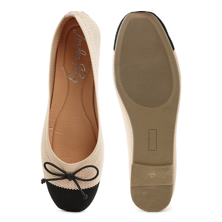 two tone ballerinas
#color_biege