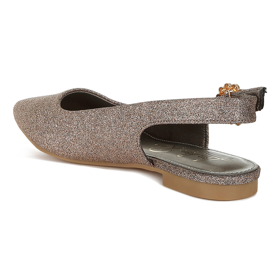 glitter slingback flat sandals#color_bronze