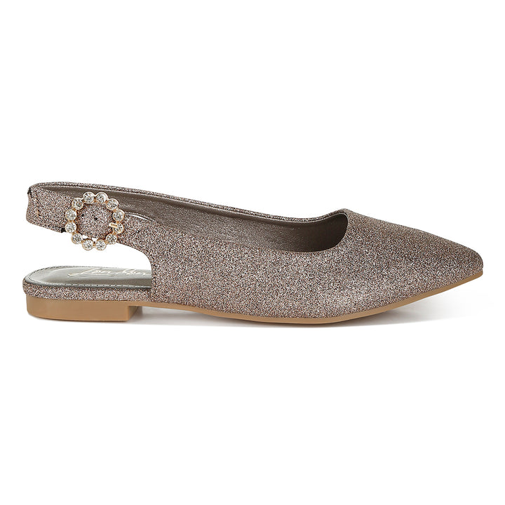 glitter slingback flat sandals#color_bronze