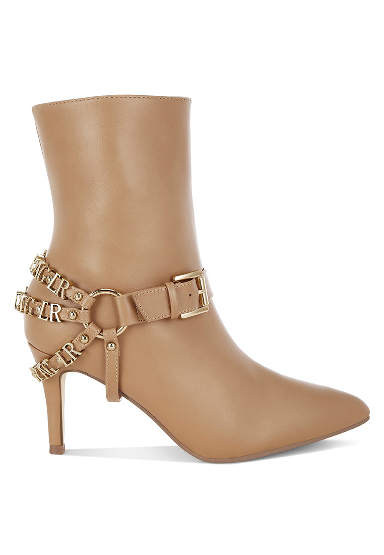 women harness detail stiletto boots#color_beige