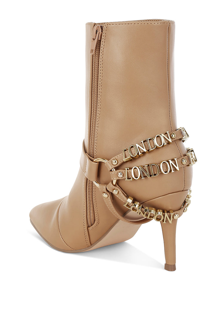 women harness detail stiletto boots#color_beige