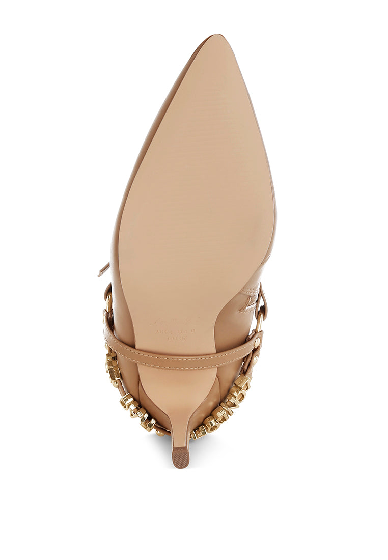 women harness detail stiletto boots#color_beige