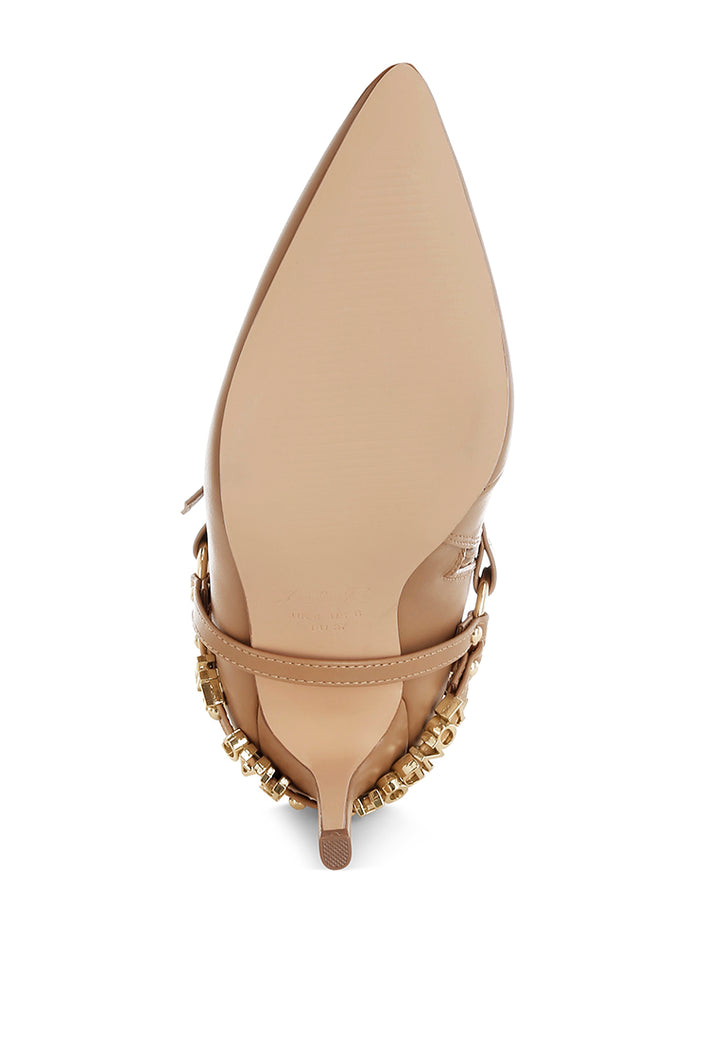 women harness detail stiletto boots#color_beige