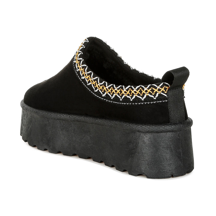 embroidered platform classic slip-on
#color_black