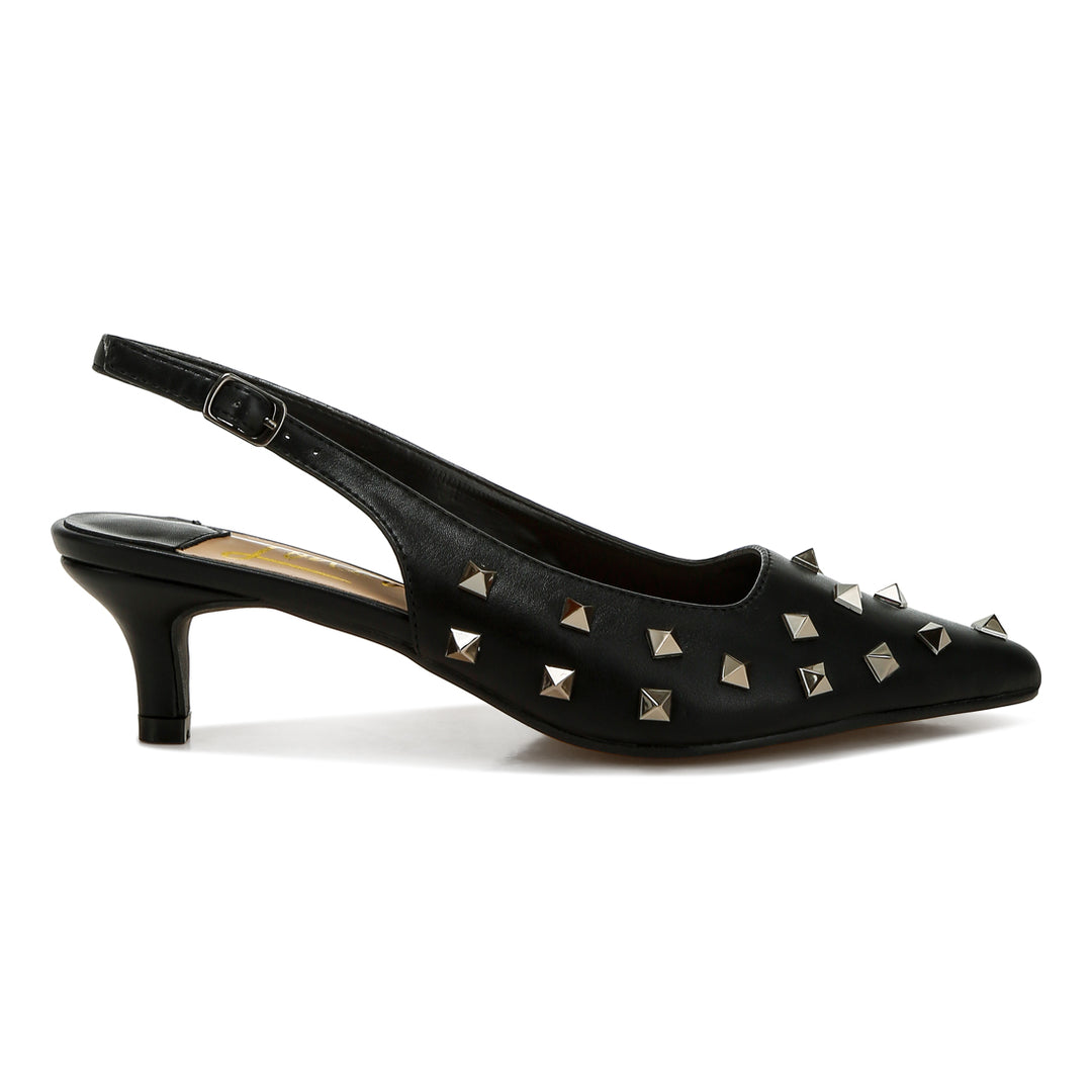 stud embellished kitten heels
#color_black