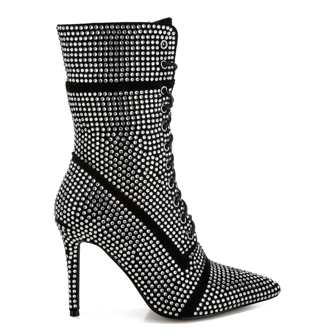 rhinestones embellished calf boots#color_black