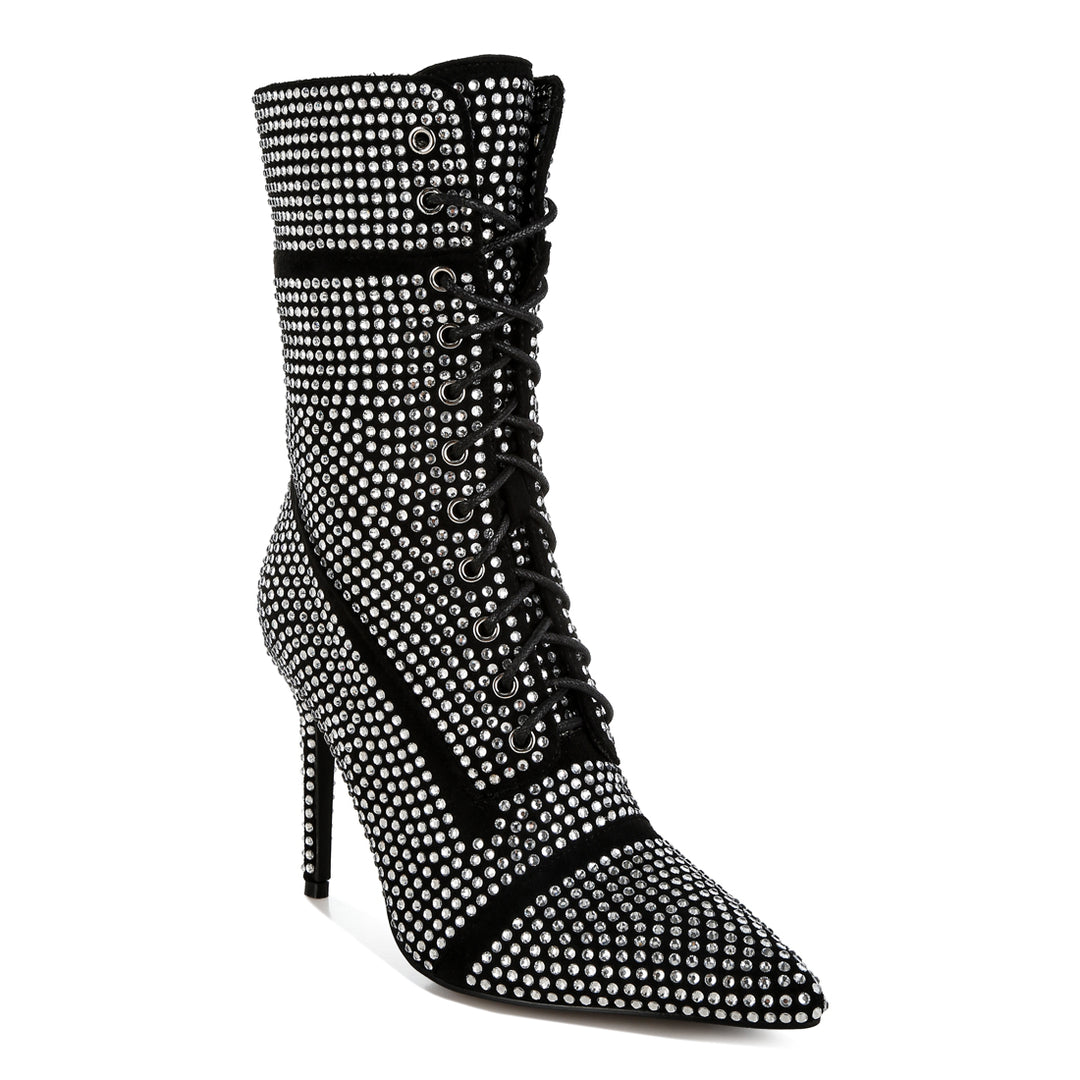 rhinestones embellished calf boots#color_black