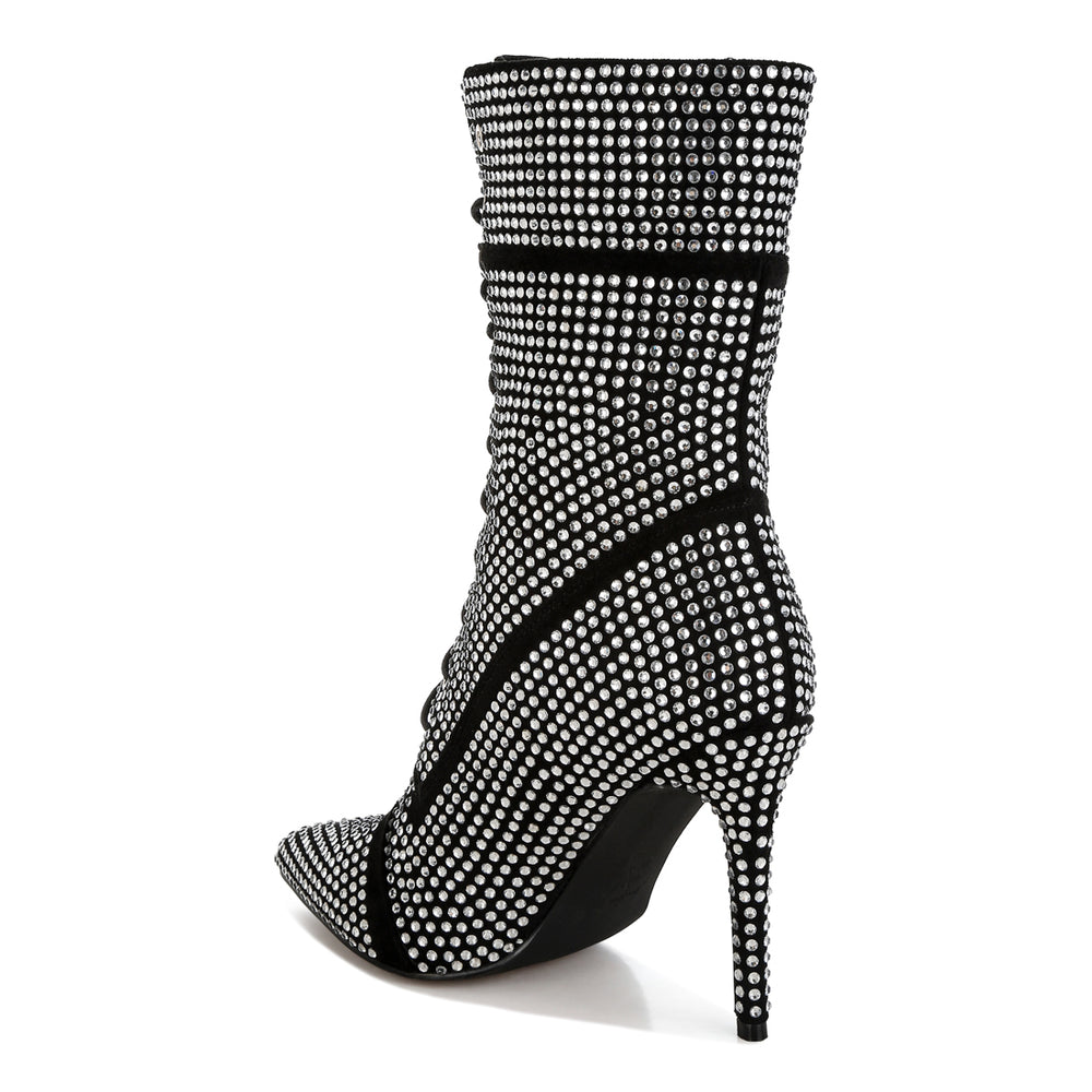 rhinestones embellished calf boots#color_black