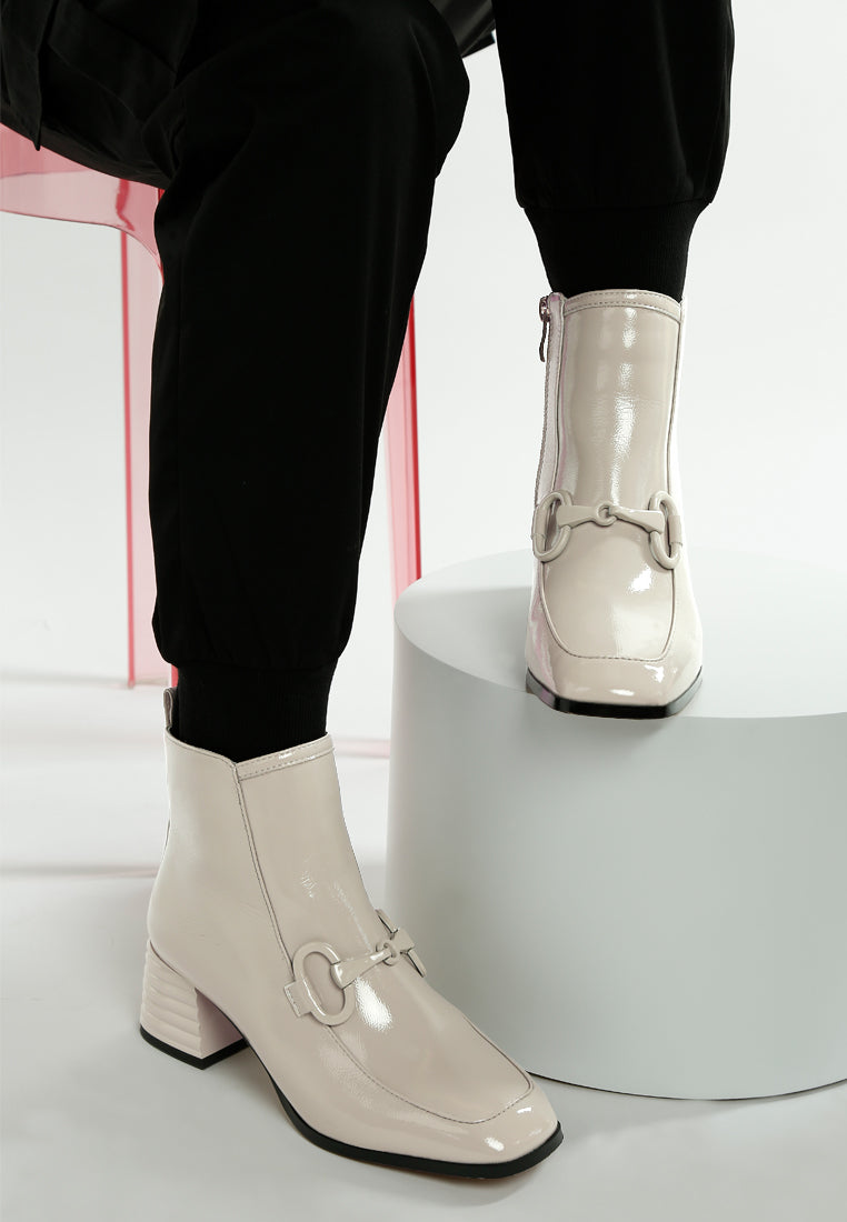 textured block heel ankle boots#colour_beige