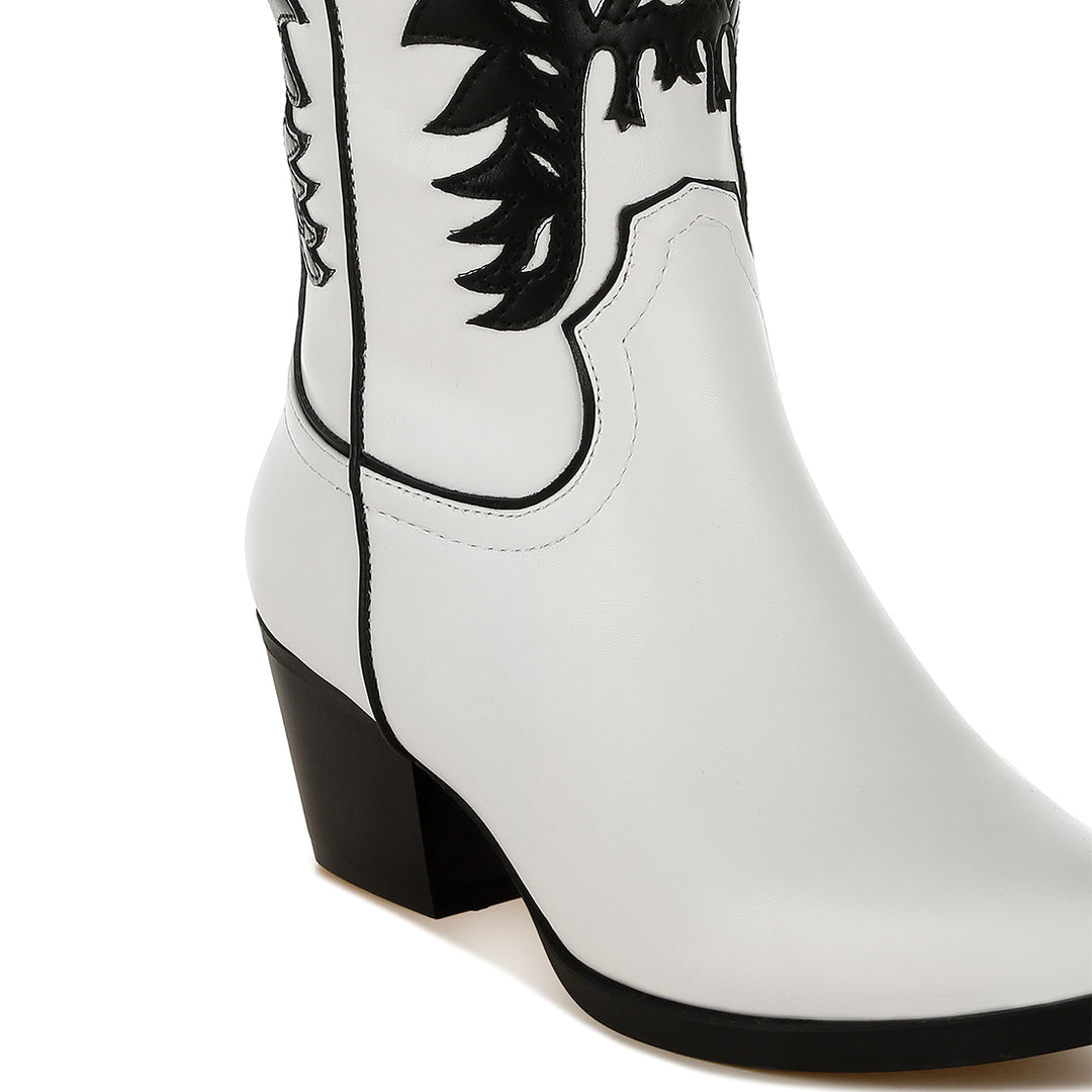 winged patchwork cowboy boots#color_white