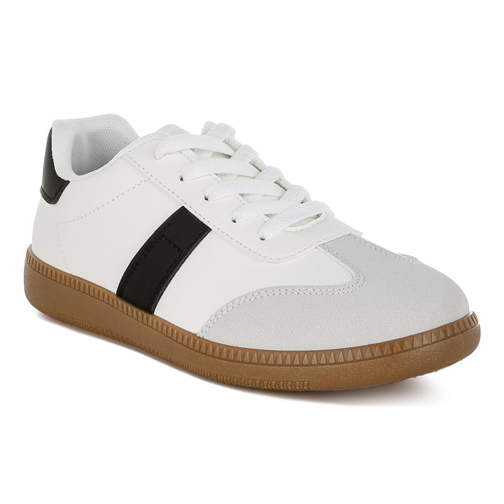 classic lace-up flatform sneaker#color_white