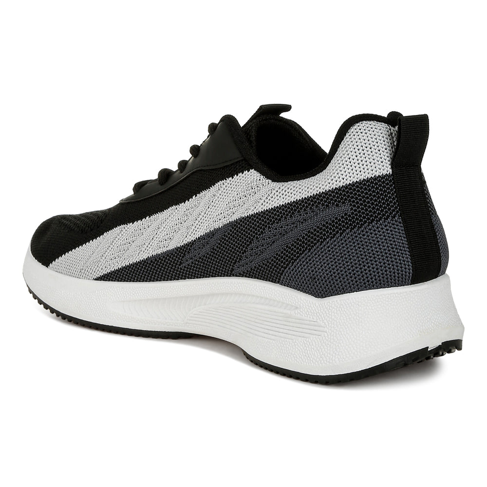 men's dual tone chunky sneakers#color_black