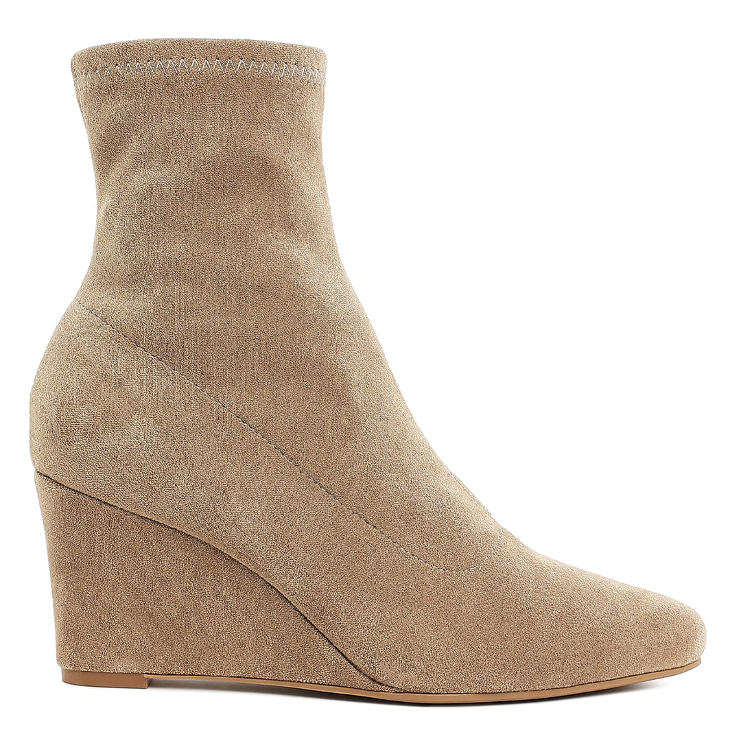 microfiber wedge sock boots#color_beige