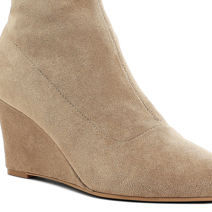 microfiber wedge sock boots#color_beige