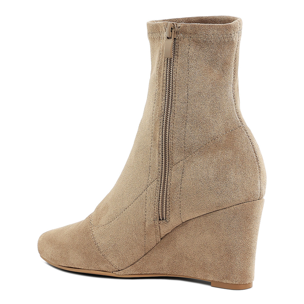 microfiber wedge sock boots#color_beige