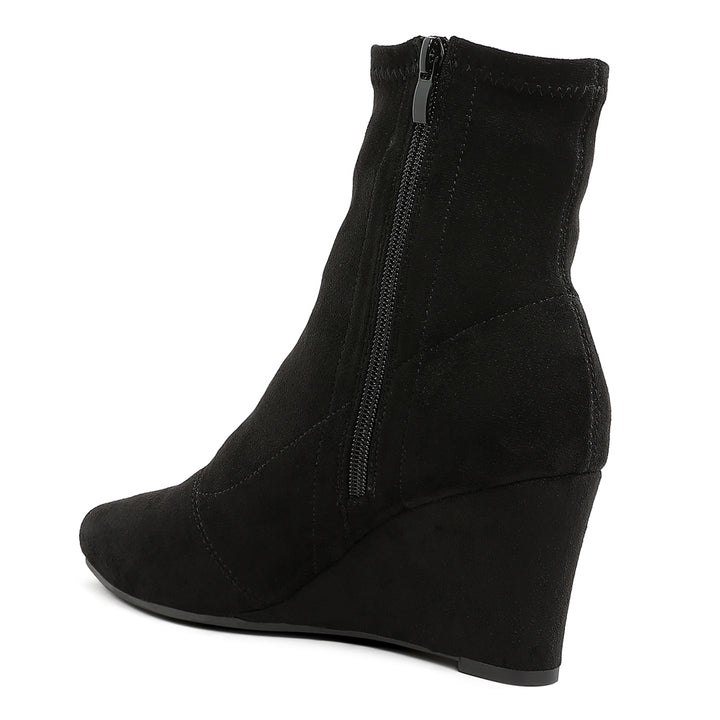 microfiber wedge sock boots#color_black