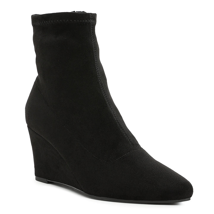 microfiber wedge sock boots#color_black