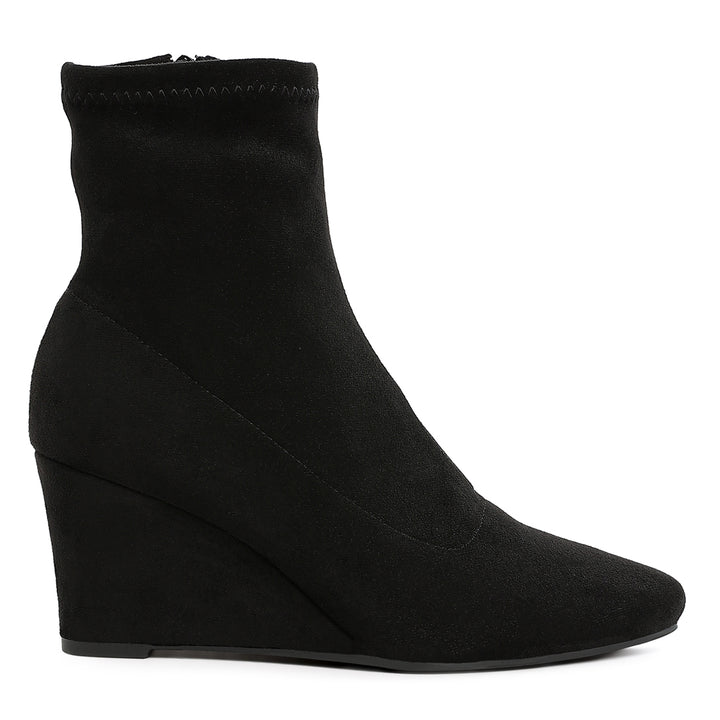 microfiber wedge sock boots#color_black