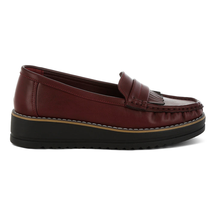 fringed nubuck loafers#color_burgundy
