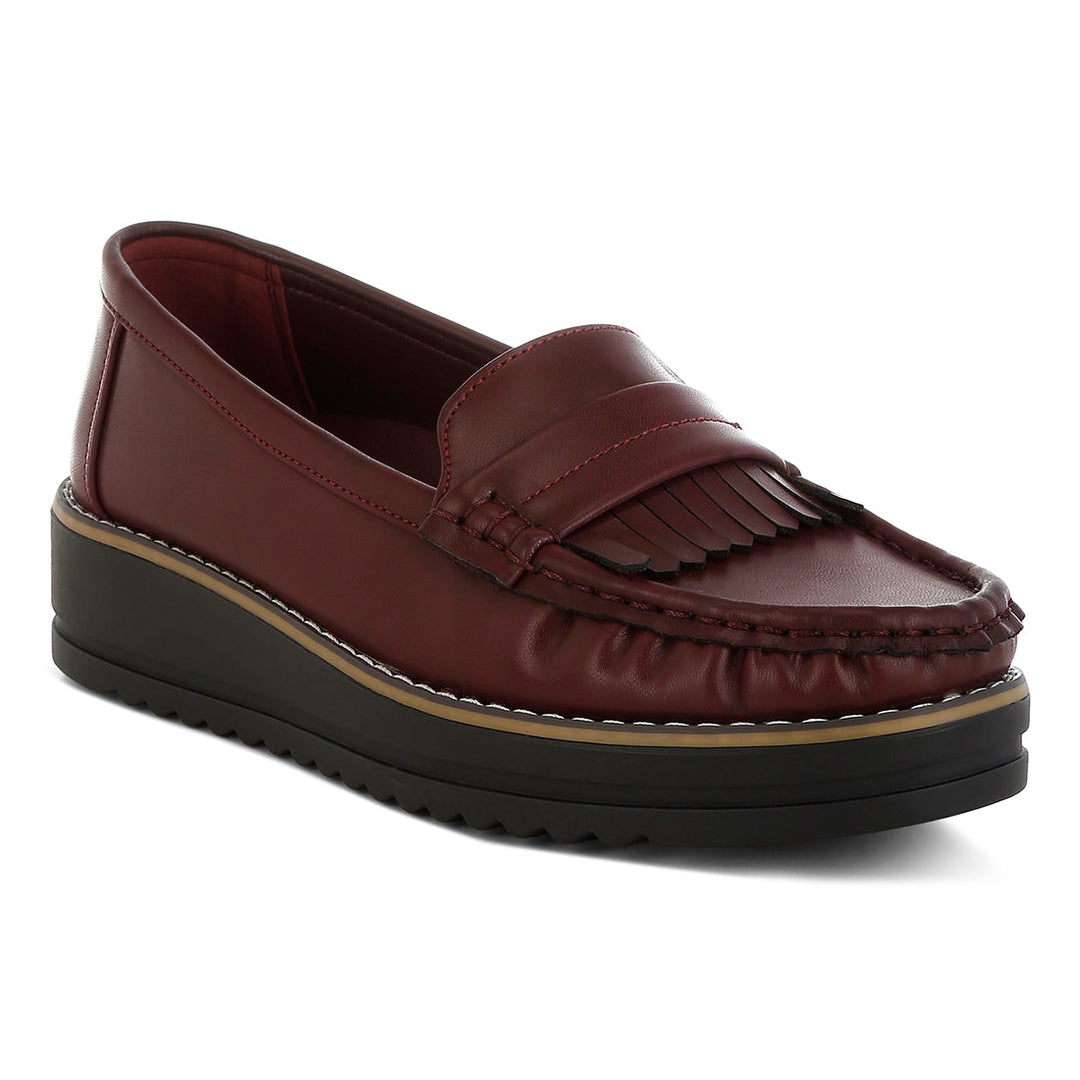 fringed nubuck loafers#color_burgundy