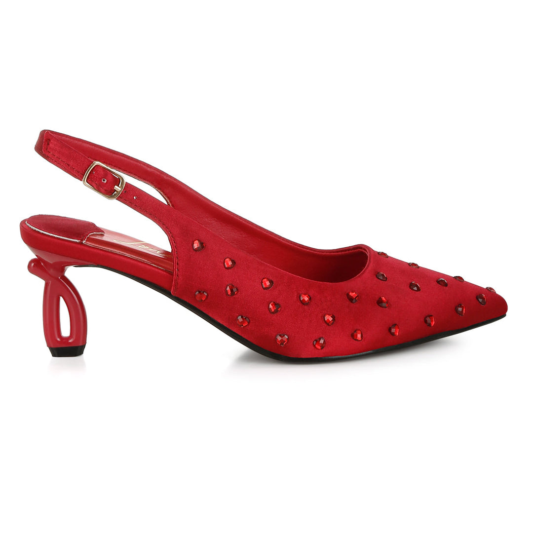 heart-shaped rhinestone studded slingbacks#color_burgundy