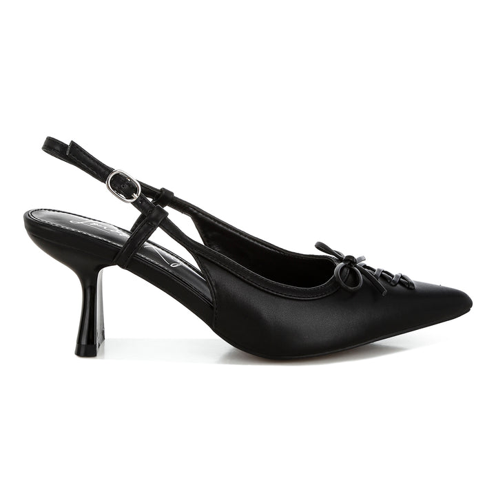 women kitten heel pointy slingbacks#color_black