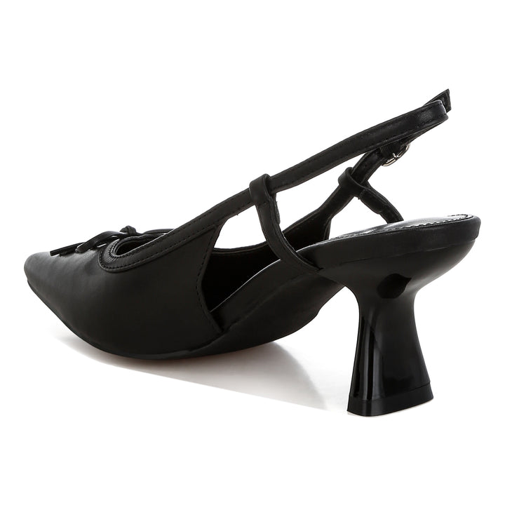 women kitten heel pointy slingbacks#color_black