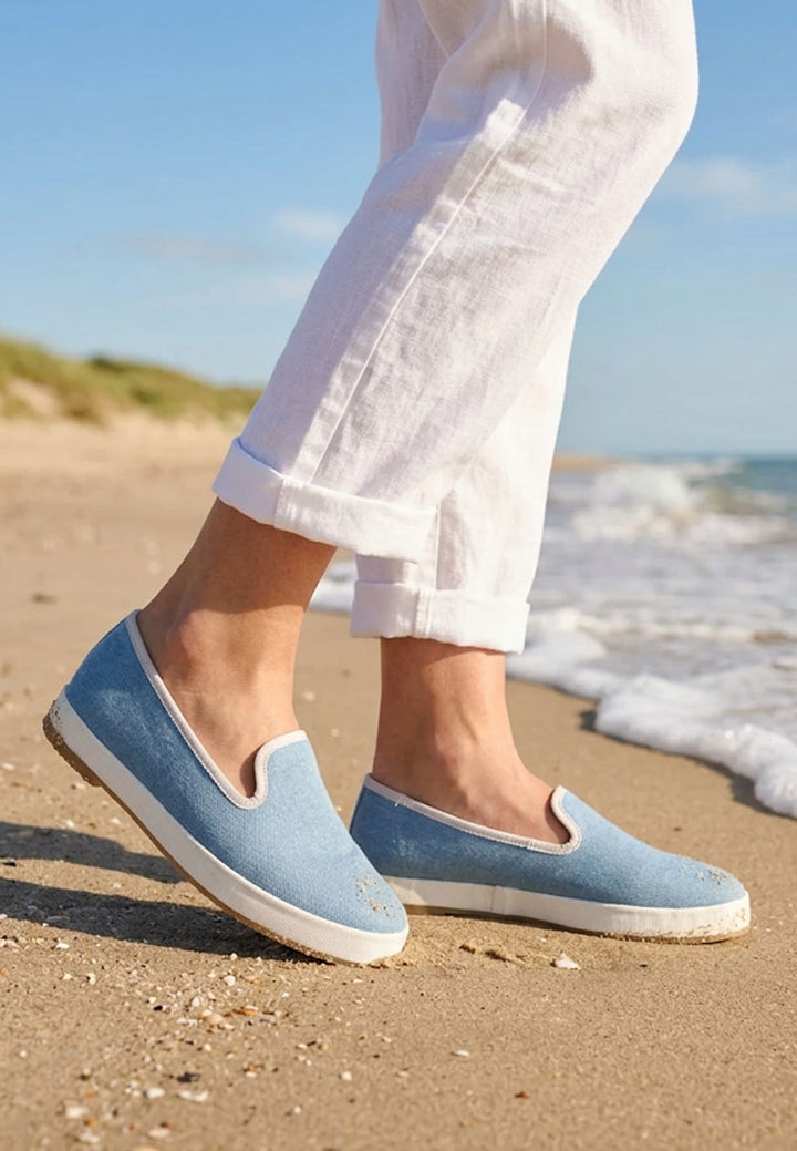 Women Denim Slip On Loafers