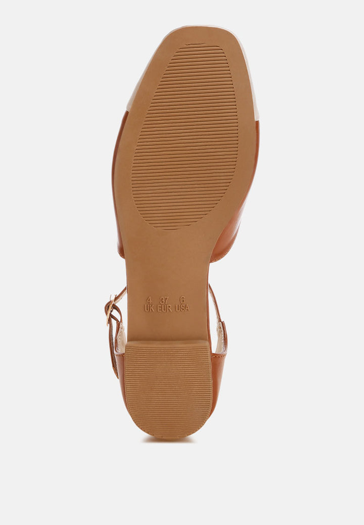 Women Two Tone Flat Sandals