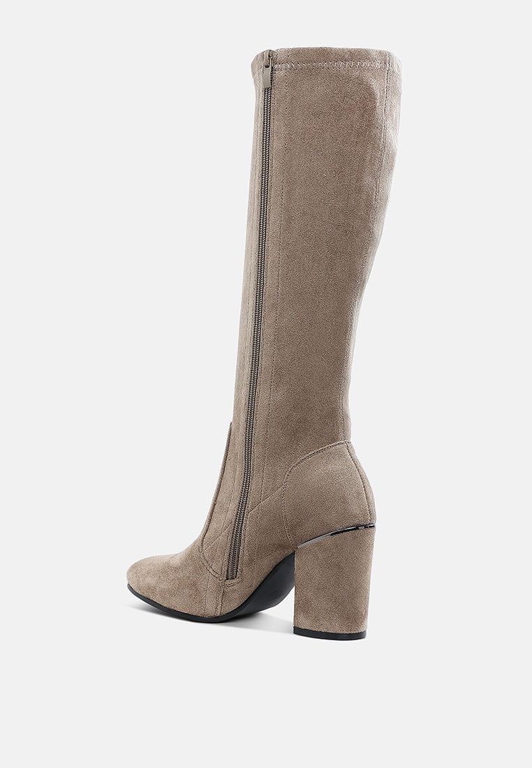 rag & co women microfiber calf boots#color_taupe