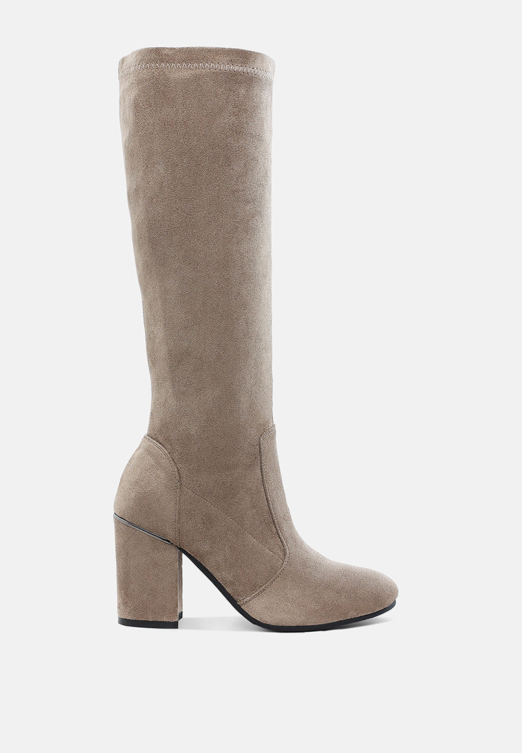 rag & co women microfiber calf boots#color_taupe