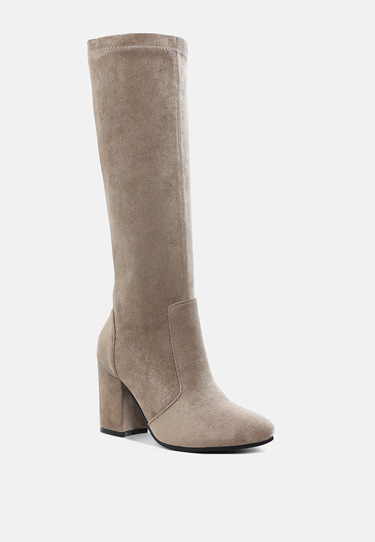 rag & co women microfiber calf boots#color_taupe