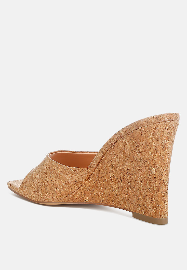 Women Cork Wedge Sandals