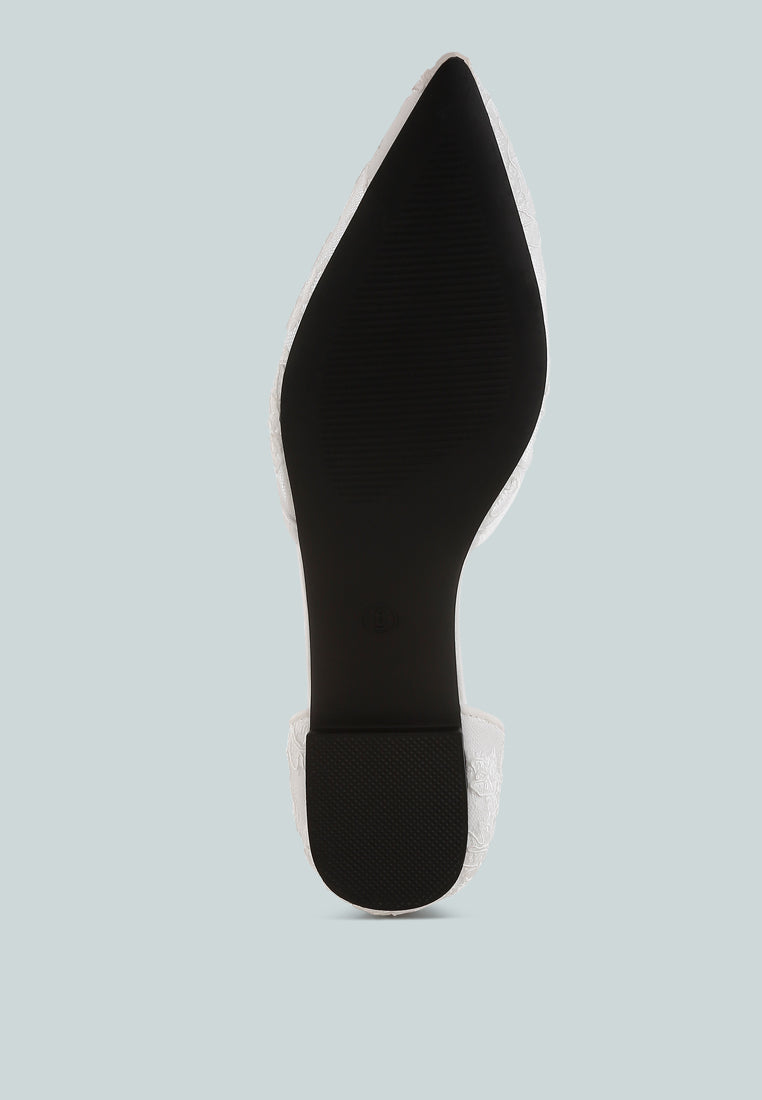 women pearl & rhinestone strap flat sandals#color_white