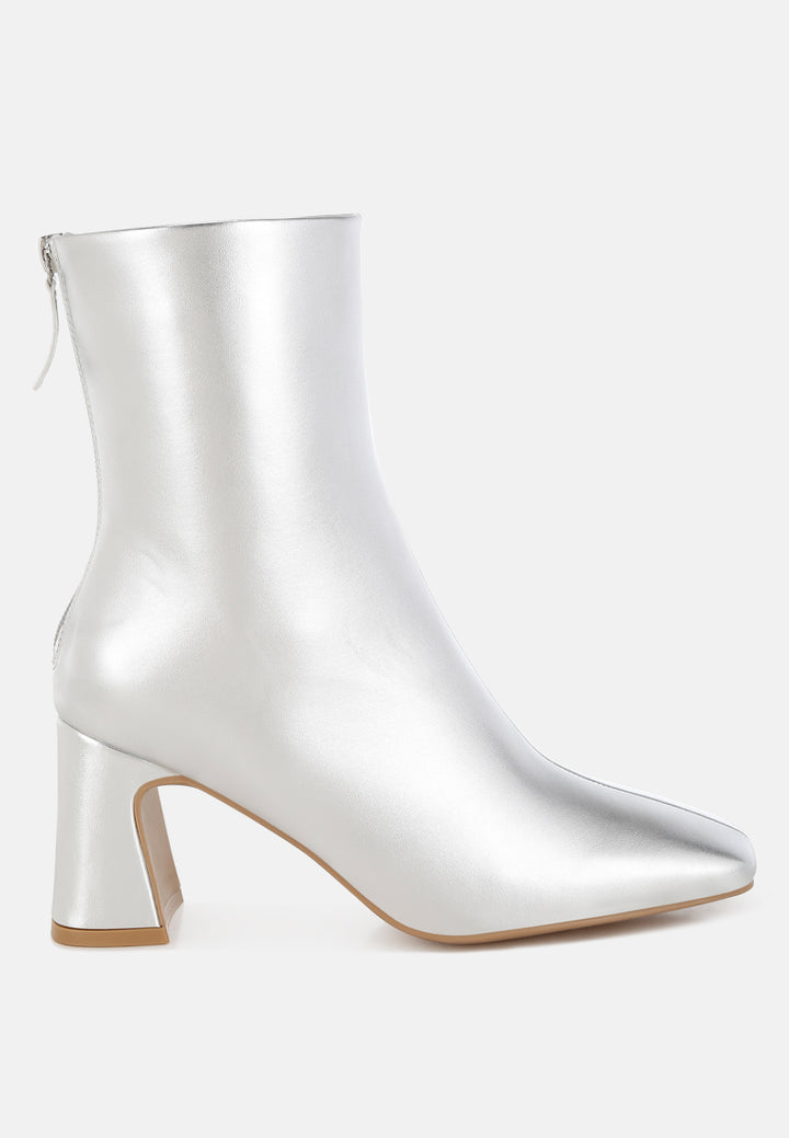 women square toe metallic ankle boots#color_silver
