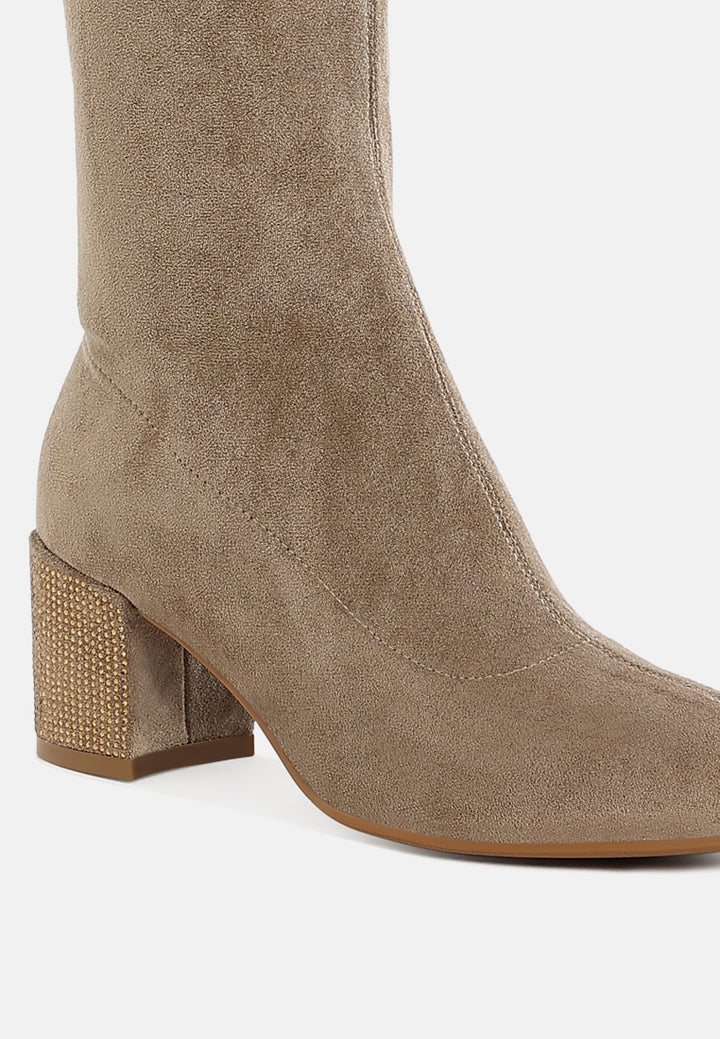 women microfiber knee high boots#color_taupe