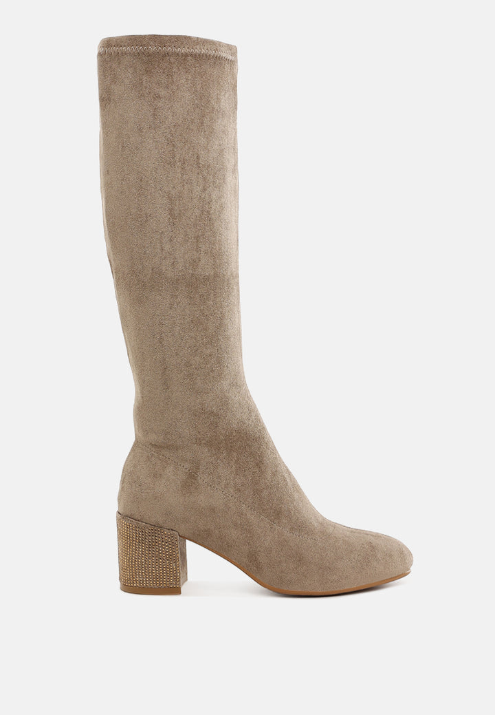 women microfiber knee high boots#color_taupe