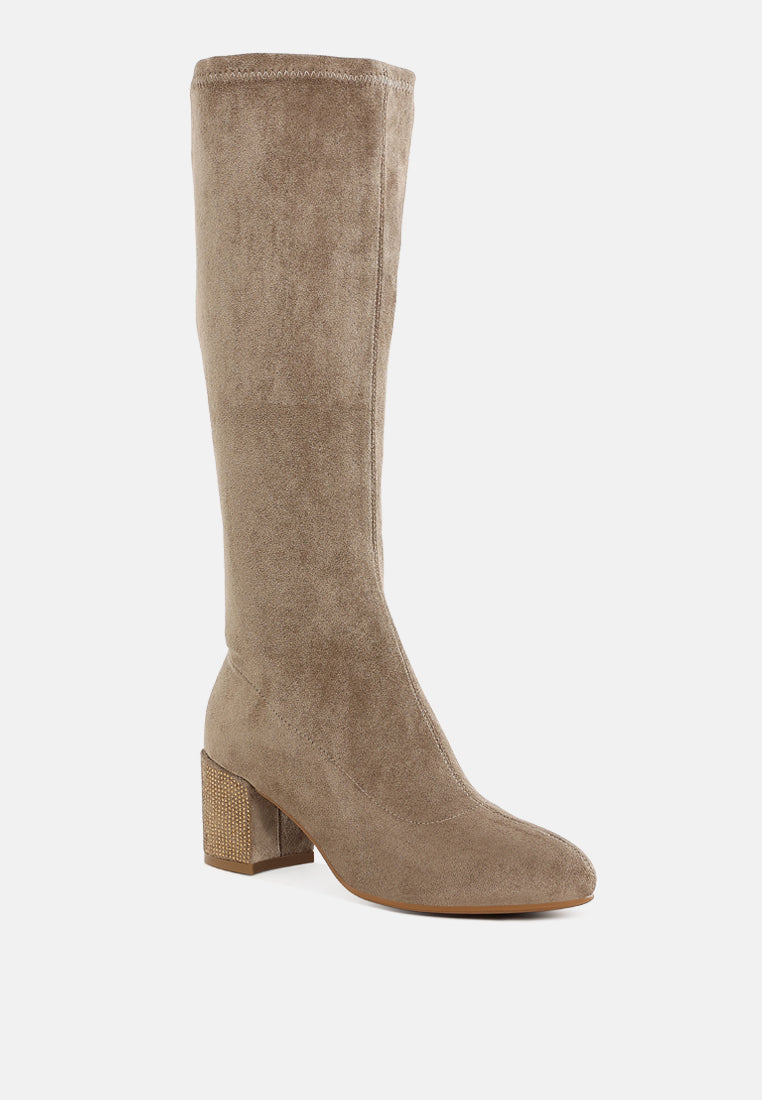 women microfiber knee high boots#color_taupe