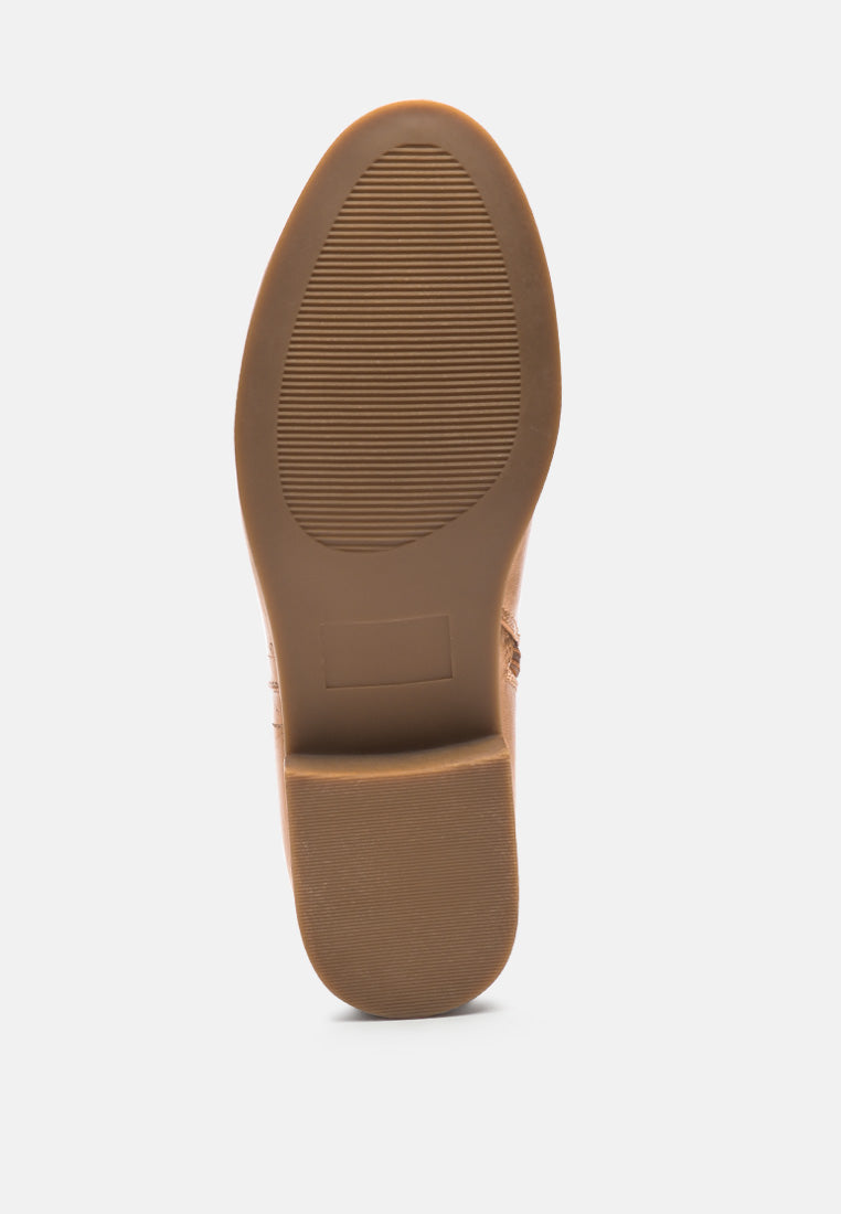 women sleek chlesea boots#color_tan