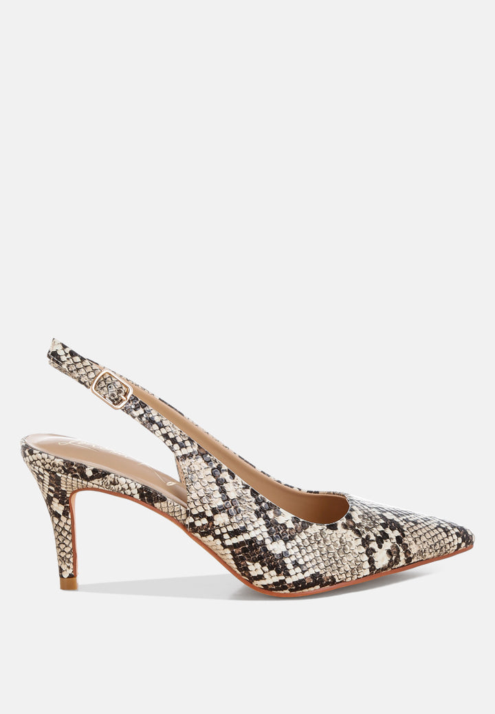 Women Slingback Stiletto Heel Sandals