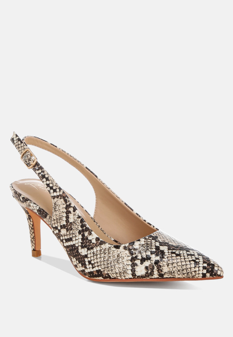 Women Slingback Stiletto Heel Sandals