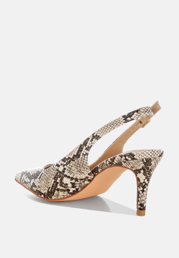 Women Slingback Stiletto Heel Sandals