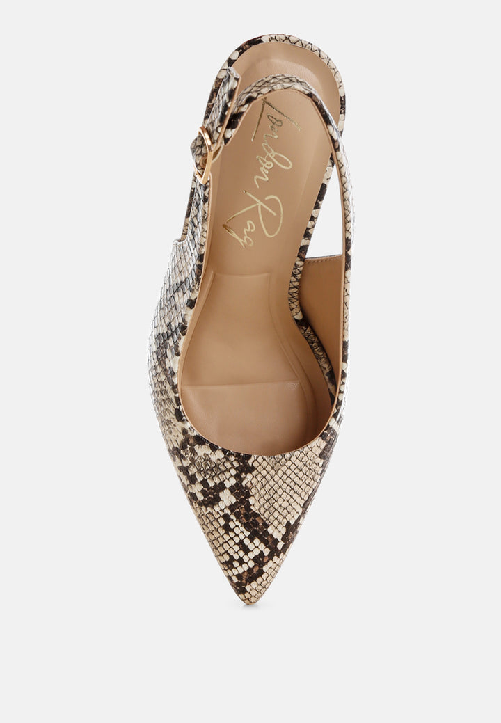 Women Slingback Stiletto Heel Sandals