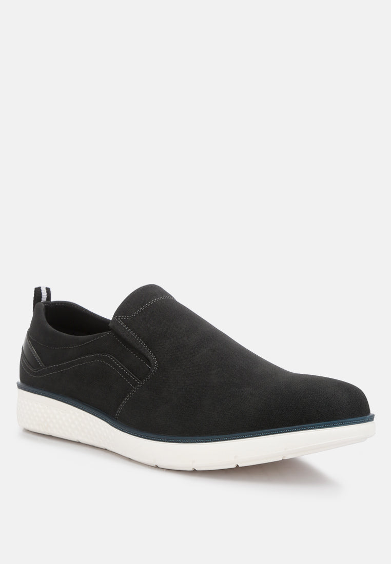 men's slip on casual sneakers#color_black
