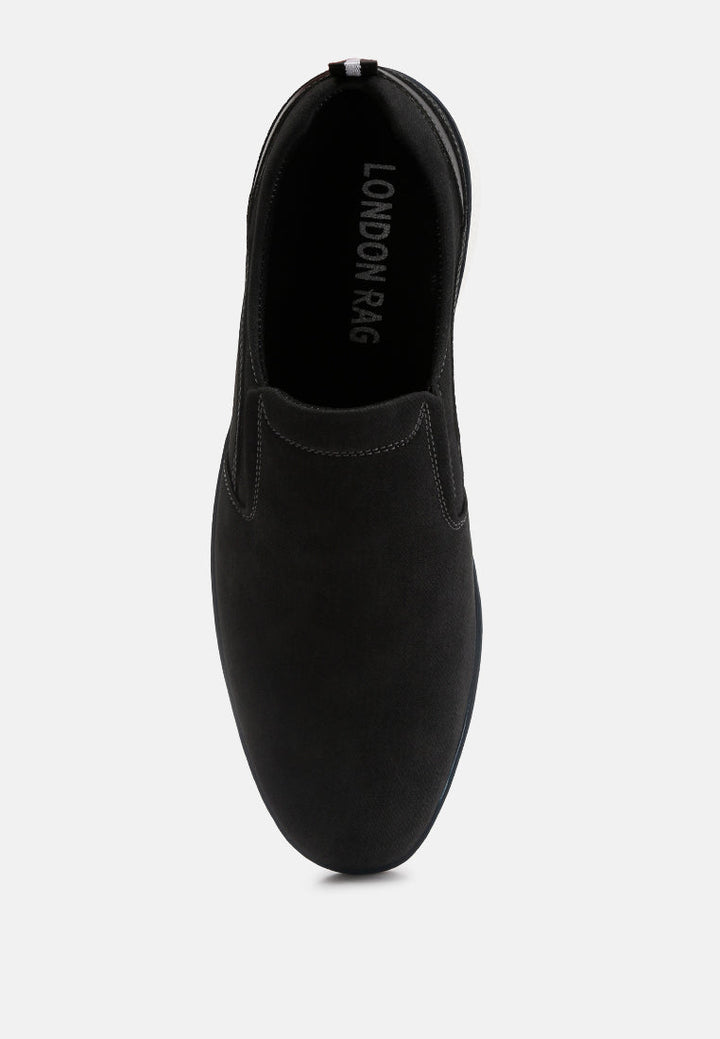 men's slip on casual sneakers#color_black