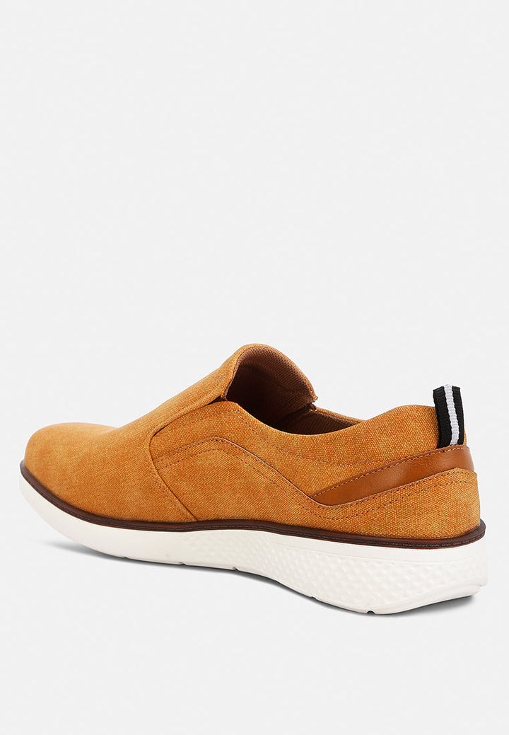 men's slip on casual sneakers#color_tan