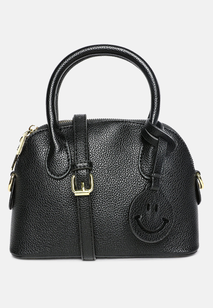 smiley bag tag shoulder bag by ruw#color_black