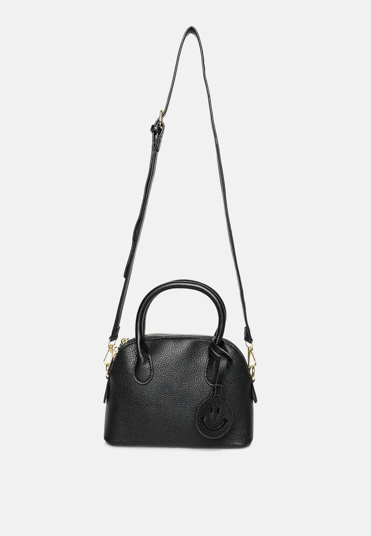 smiley bag tag shoulder bag by ruw#color_black