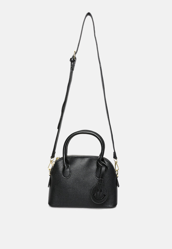 smiley bag tag shoulder bag by ruw#color_black